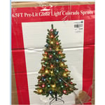 Nantucket Pre-Lit Globe Light Colorado Spruce Christmas Tree
